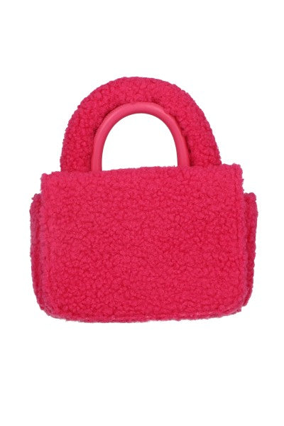 Bolso Asa Doble Peluche ROSA