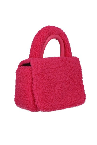 Bolso Asa Doble Peluche ROSA