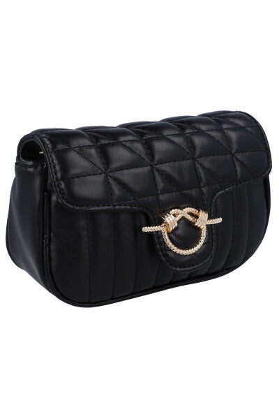 Bolsa midi crossbody capitonada NEGRO