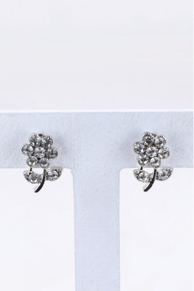 Brillise flower earrings SILVER