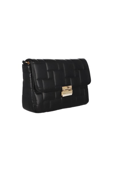 Bolsa Crossbody Capitonado Solapa NEGRO