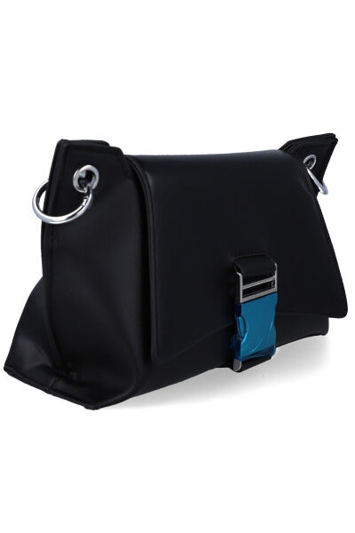 Bolsa crossbody cadena metálica NEGRO