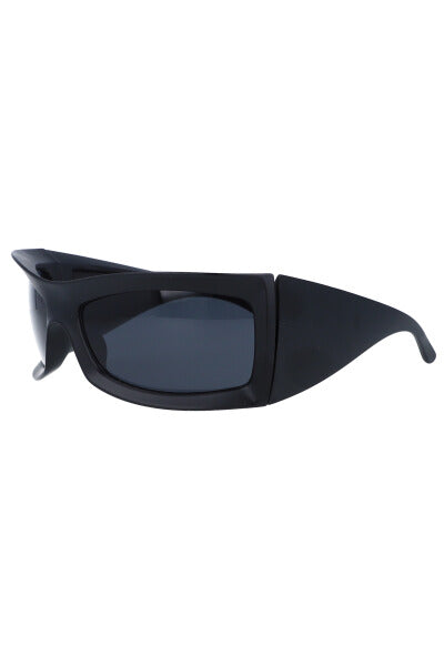 Oversize square lenses BLACK