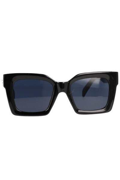 Oversize square lenses BLACK