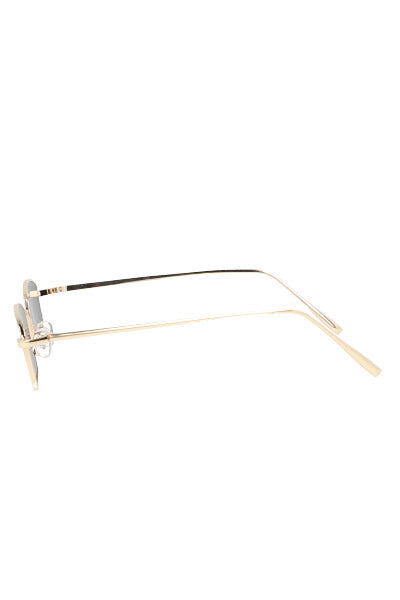 Lentes rectangulares armazon metal NEGRO