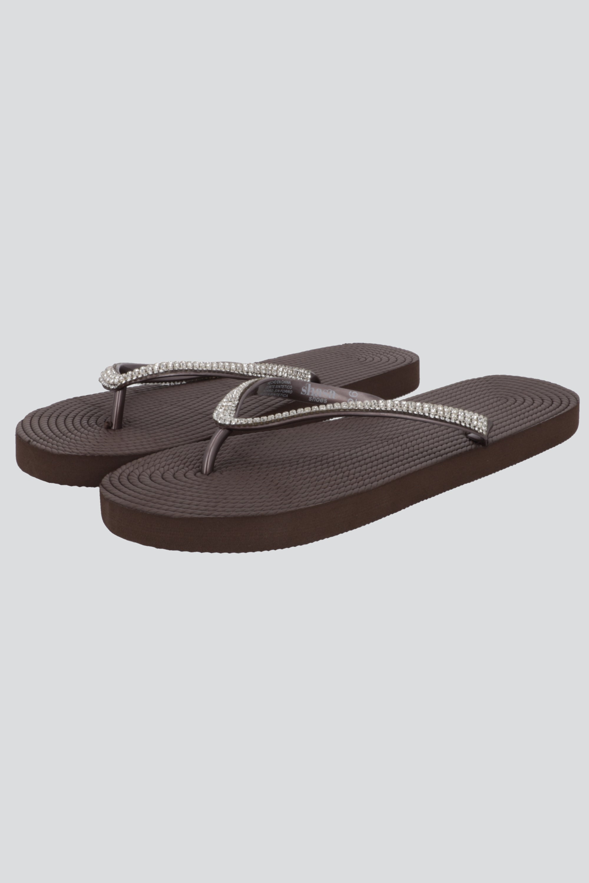 Flip Flops Cintas Brillos TAUPE