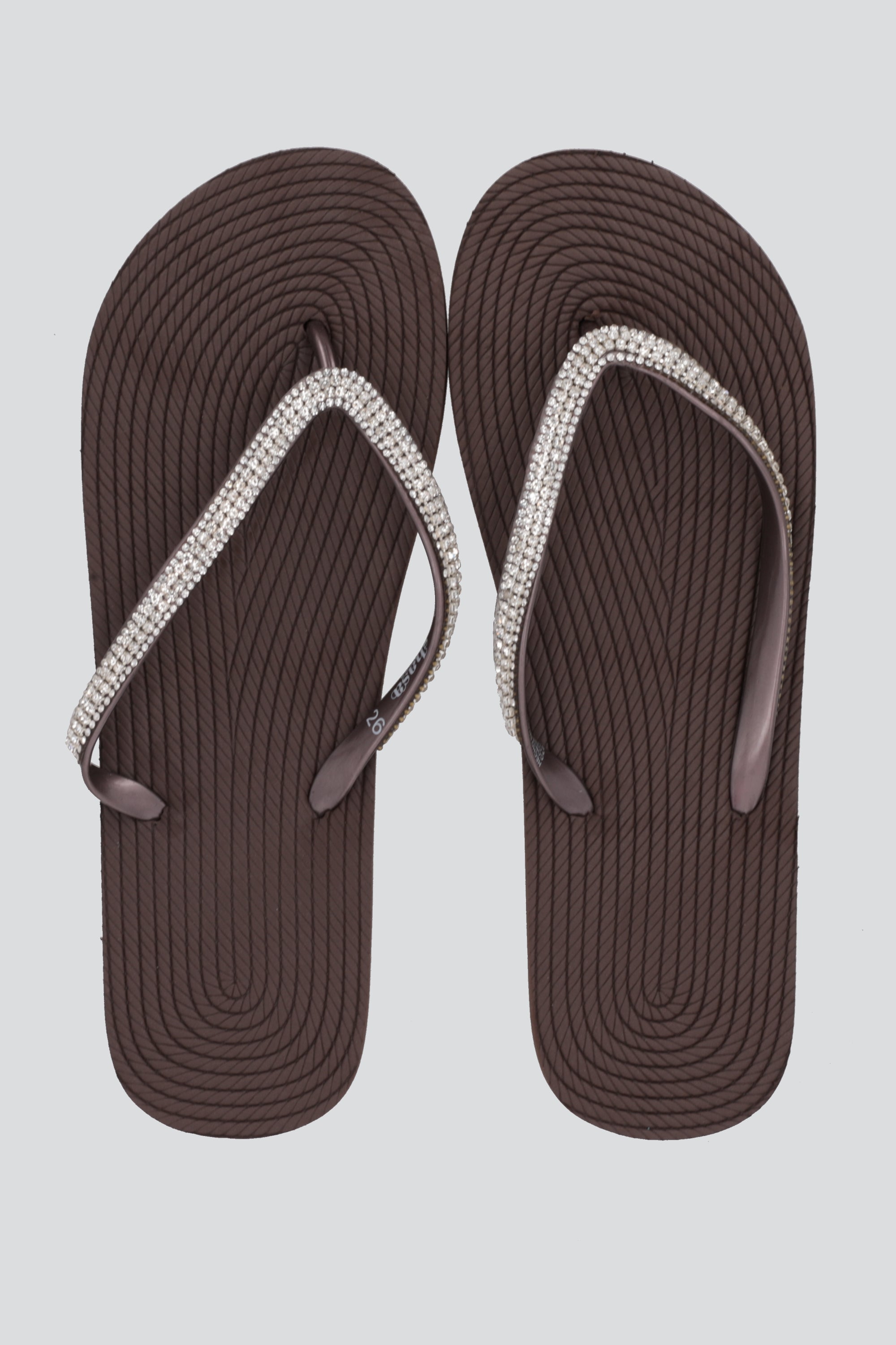 Flip Flops Cintas Brillos TAUPE