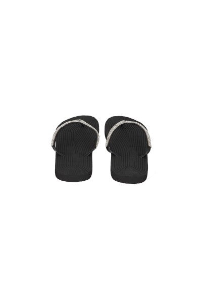 Flip Flops Cintas Brillos NEGRO