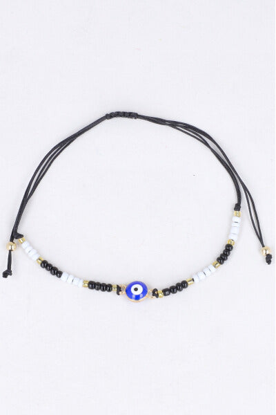 Thin eye bracelet BLACK