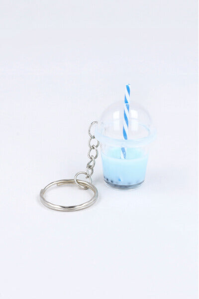 Bubble tea keychain BLUE