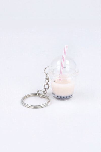 Bubble tea keychain PINK