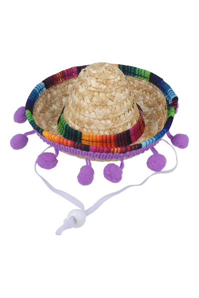 Mexican pet hat PURPLE