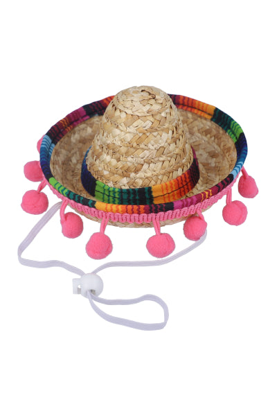 Mexican pet hat PINK