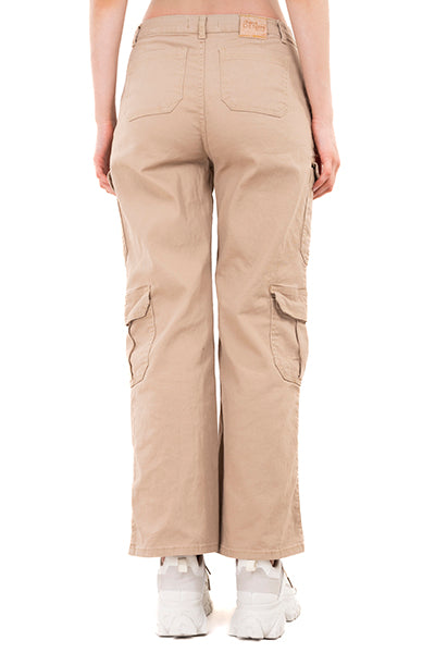 Jeans Straight Position Khaki