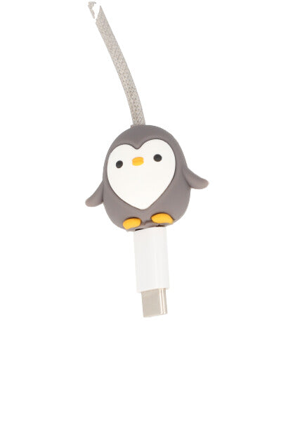 Protector cable pingüino GRIS