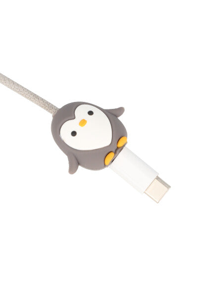 Protector cable pingüino GRIS