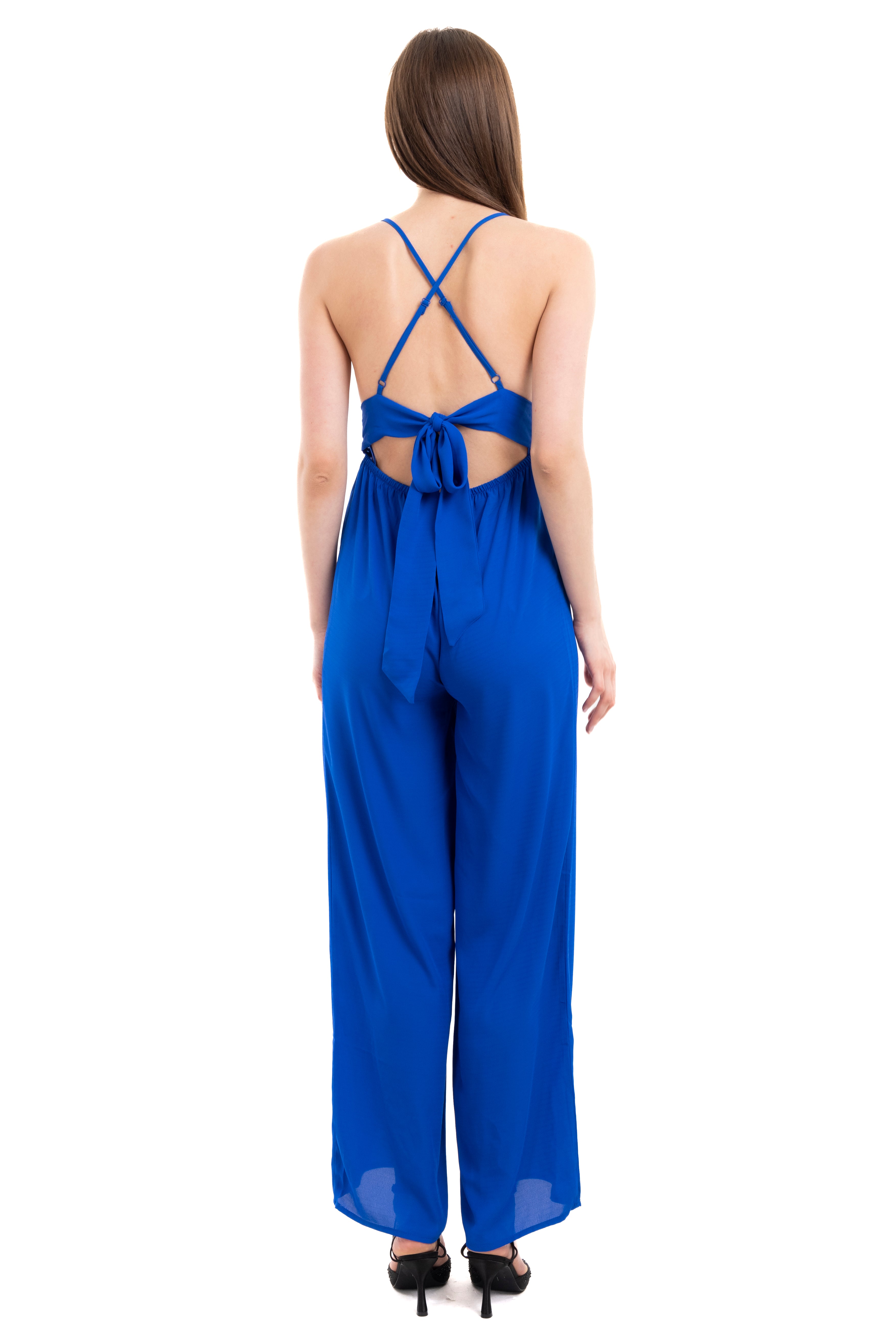 Jumpsuit encaje aros AZUL ELECTRICO