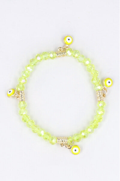 Charms Eyes bracelet YELLOW