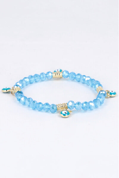 Charms Eyes bracelet BLUE