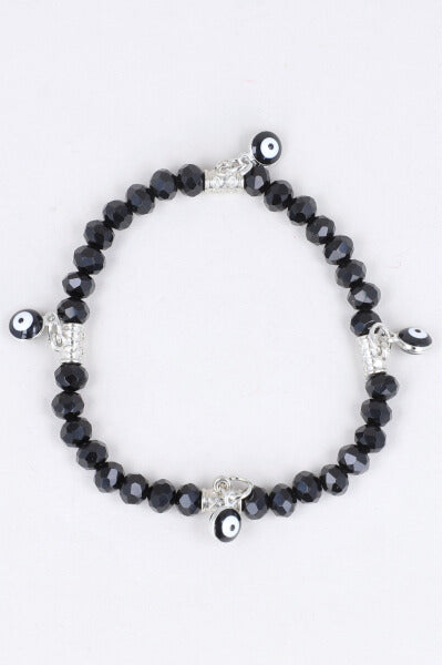 Charms Eyes bracelet BLACK