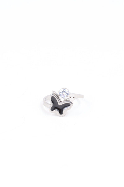 Brillo butterfly ring SILVER