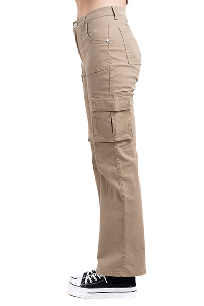 Jeans Post Straight Monocolor BEIGE