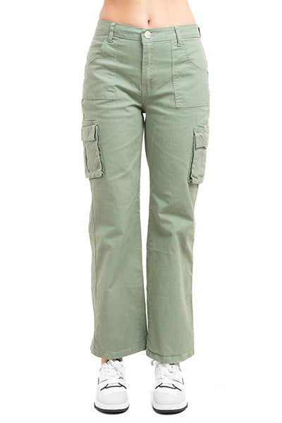 Jeans Post Straight Monocolor Light green