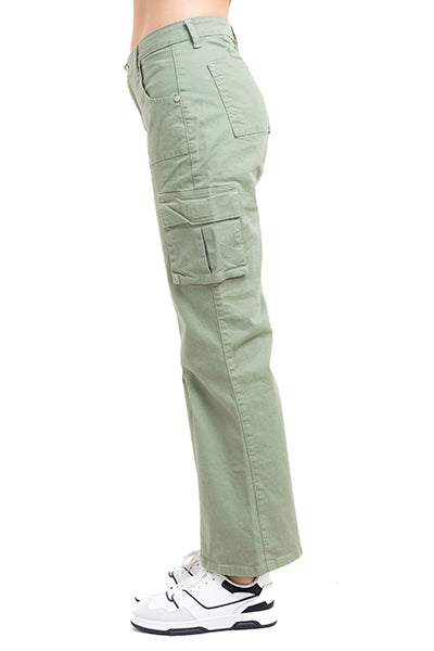 Jeans Post Straight Monocolor Light green