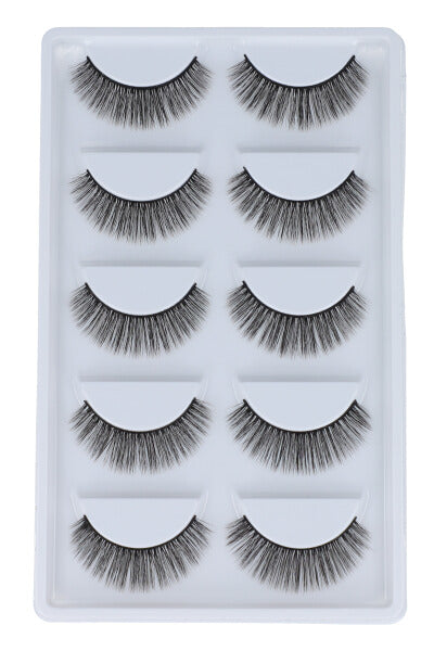 Set 5 grouped eyelashes BLACK