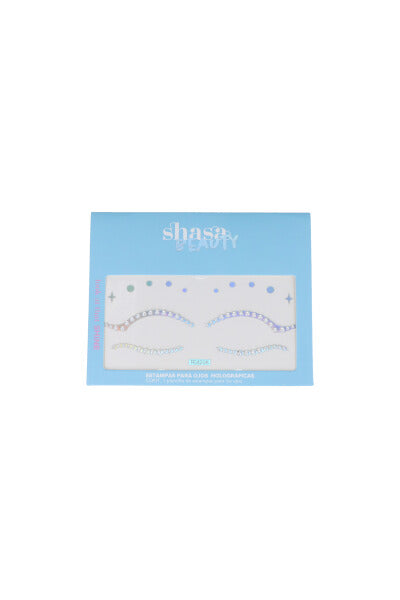 Estampa delineador brillos BLANCO