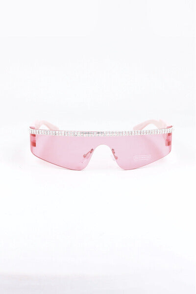 Lentes aviador oscuros brillos ROSA