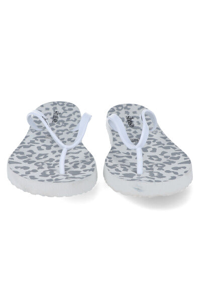 Flip flops estampado animal print BLANCO