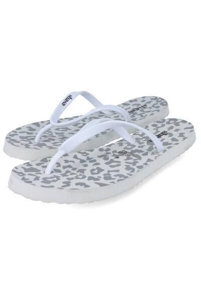 Flip flops estampado animal print BLANCO