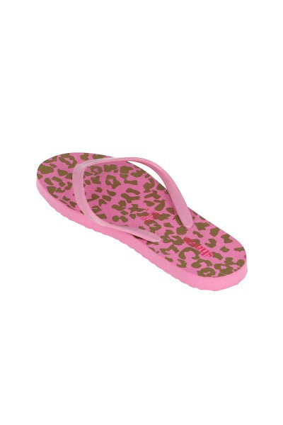 Flip flops estampado animal print ORO ROSA