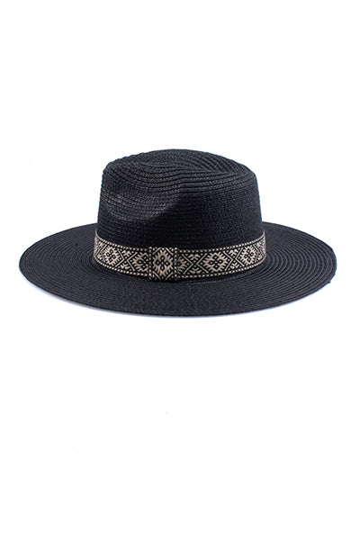 Fedora cinta diseño NEGRO