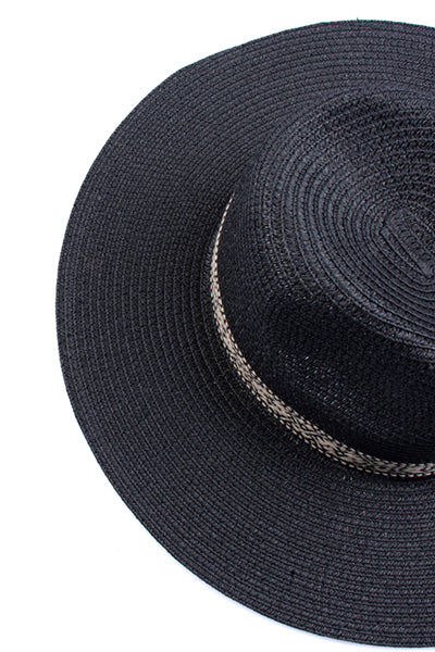 Fedora cinta diseño NEGRO