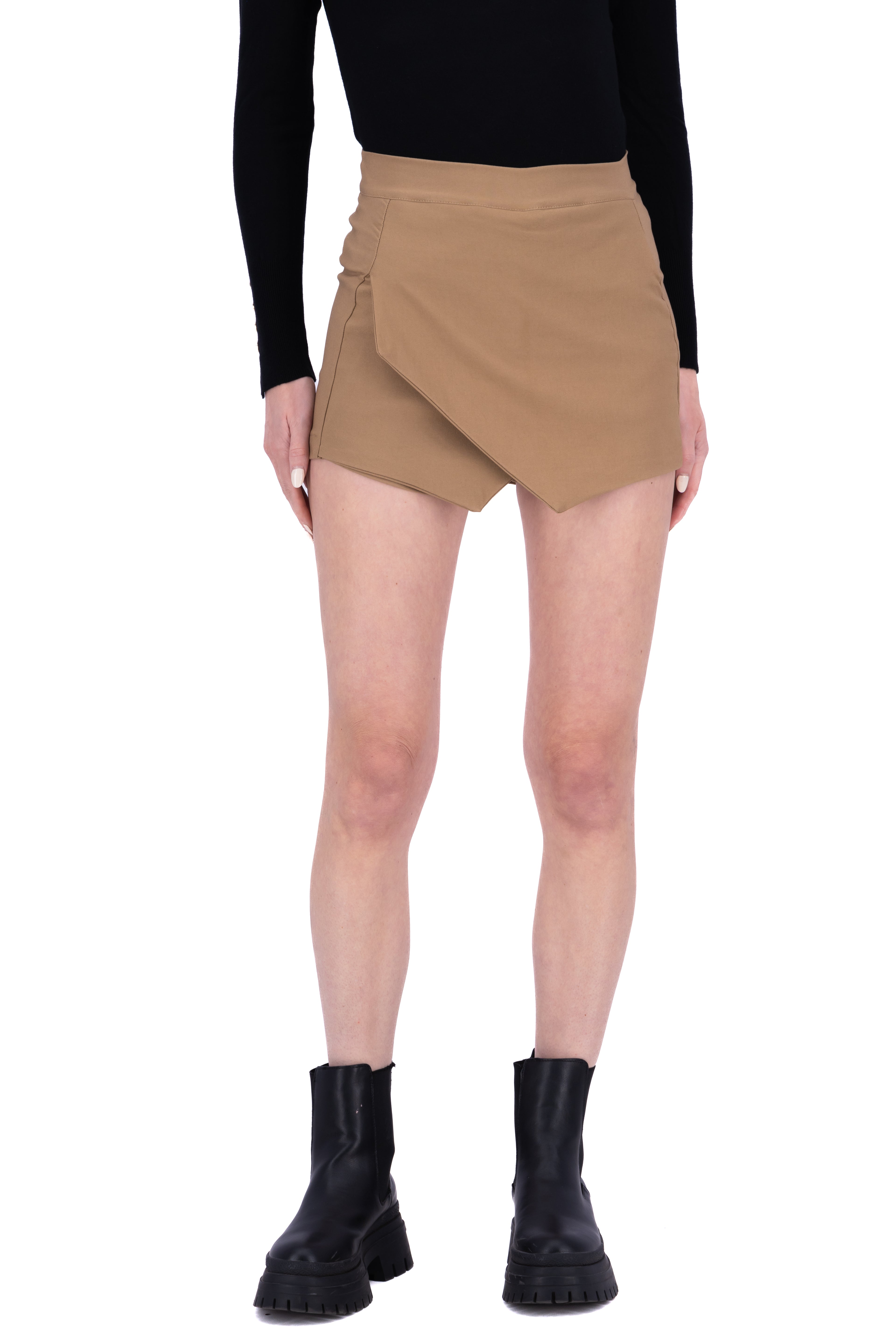 Falda Short Cruzada KHAKI