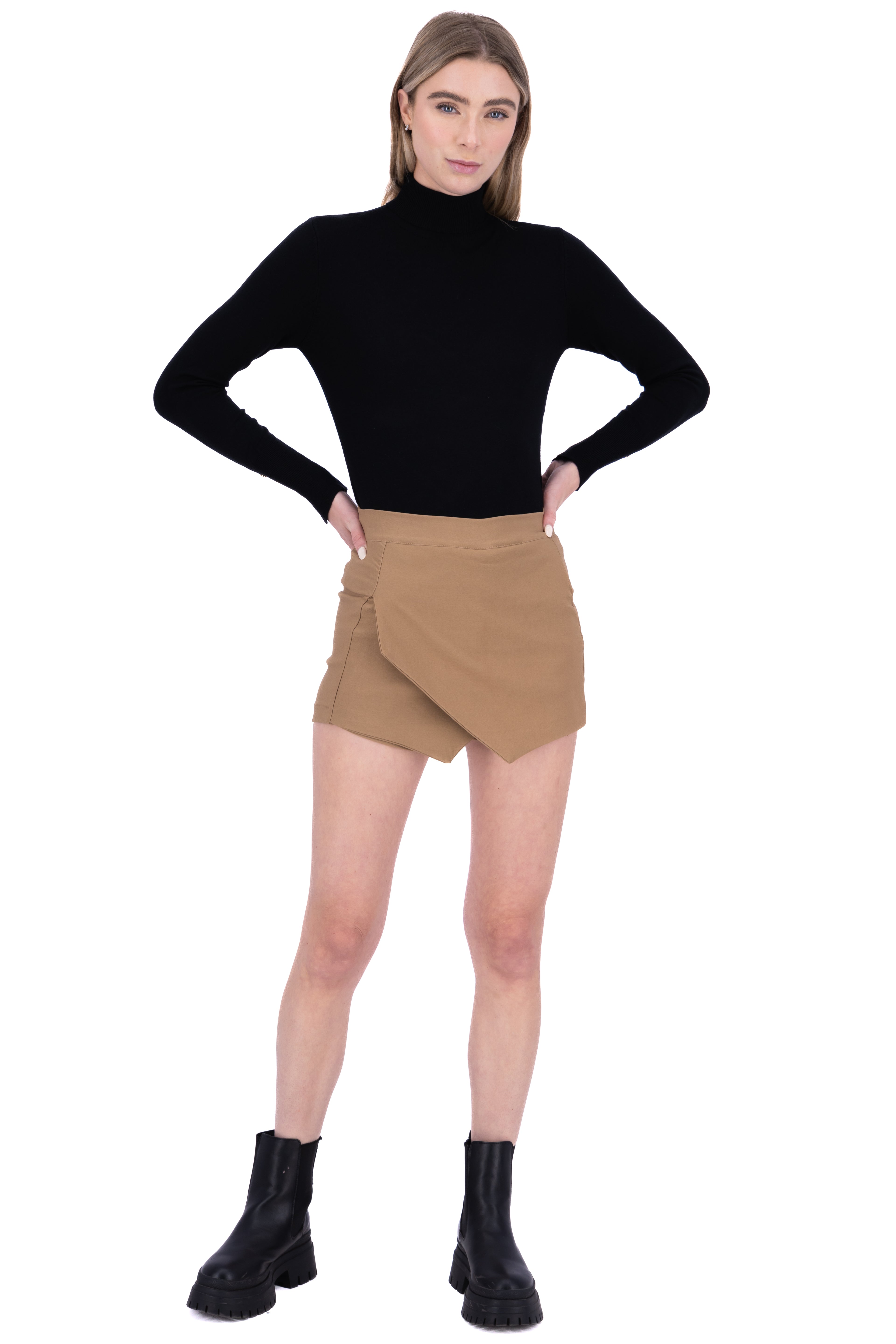 Falda Short Cruzada KHAKI