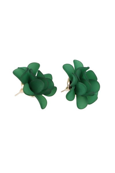 Petal Studs Studs Green hunter