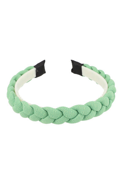 Braided headband GREEN