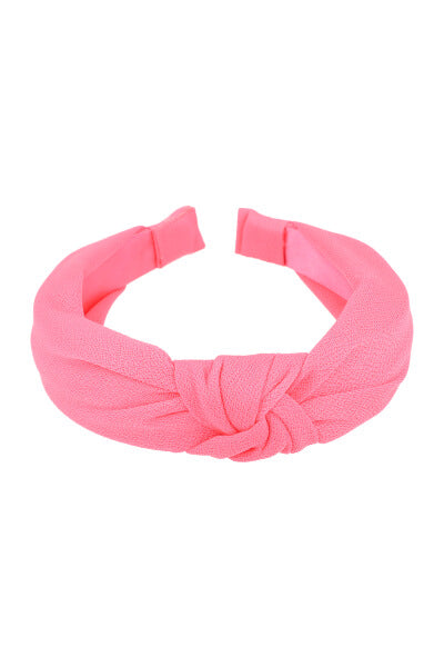 Knot headband Neon coral