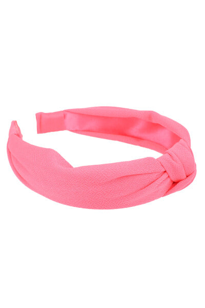 Knot headband Neon coral