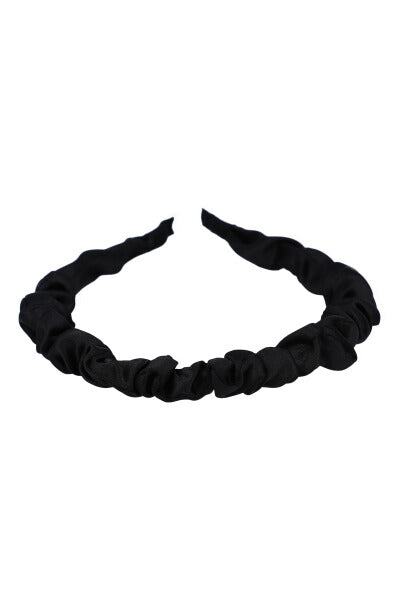 Lisa Fruncida Diadema BLACK