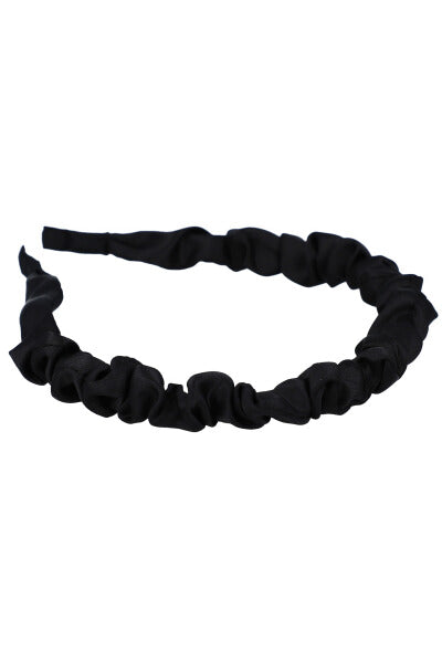 Lisa Fruncida Diadema BLACK