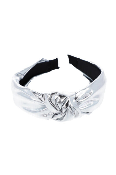 Metal headband SILVER