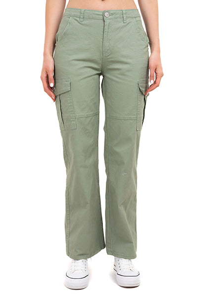 WIDE leg Jeans Pockets Light green