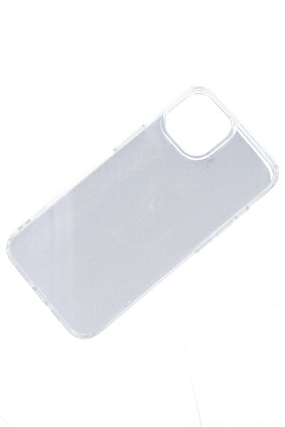 Funda celular i13 glitter TRANSPARENTE