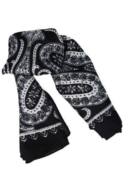 Pañuelo paisley maxi NEGRO