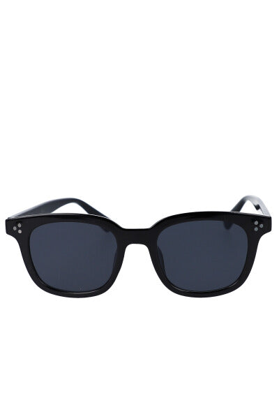 Retro round sun lenses BLACK