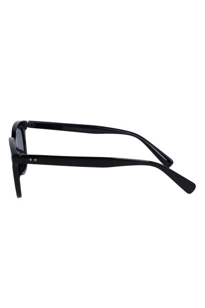 Retro round sun lenses BLACK